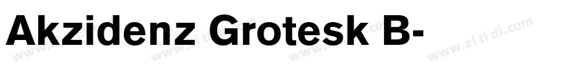 Akzidenz Grotesk B字体转换